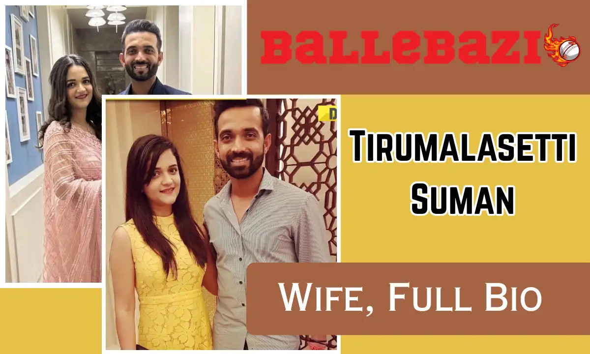 Tirumalasetti Suman and Ajinkya Rahane Wife